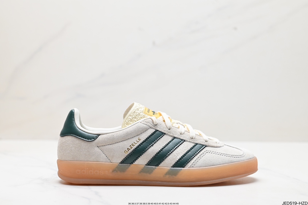 adidas Originals Gazelle INdoor 三叶草休闲防滑耐磨低帮板鞋 IH7592