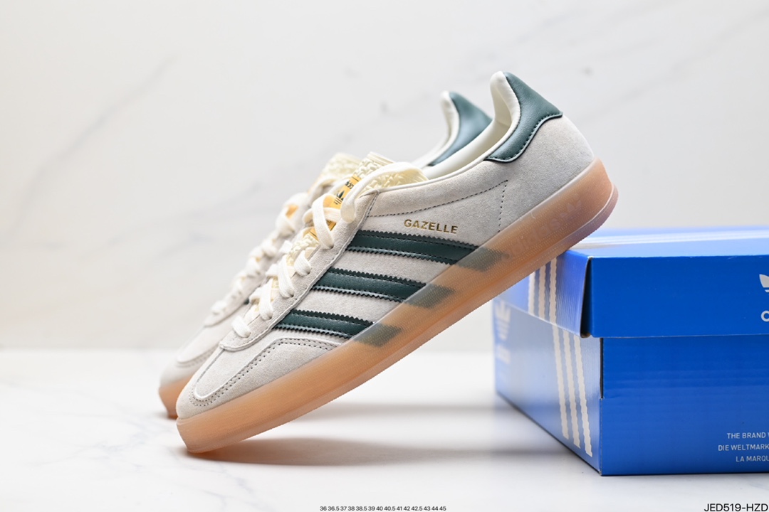 adidas Originals Gazelle INdoor 三叶草休闲防滑耐磨低帮板鞋 IH7592