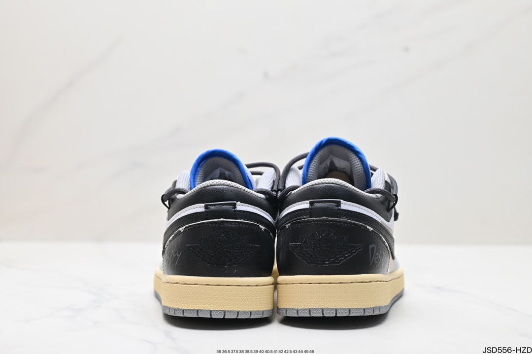 Nike Air Jordan 1 Low 解构抽绳 AJ1乔1低帮休闲板鞋 553558-412