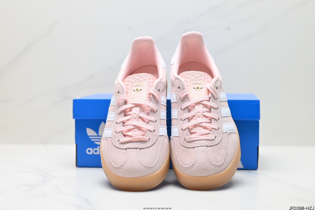 adidas Originals Gazelle INdoor 三叶草休闲防滑耐磨低帮板鞋 IH5484