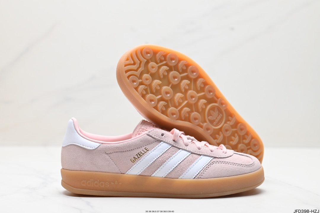 adidas Originals Gazelle INdoor 三叶草休闲防滑耐磨低帮板鞋 IH5484