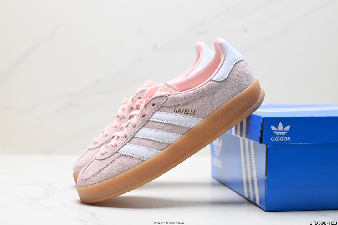 adidas Originals Gazelle INdoor 三叶草休闲防滑耐磨低帮板鞋 IH5484