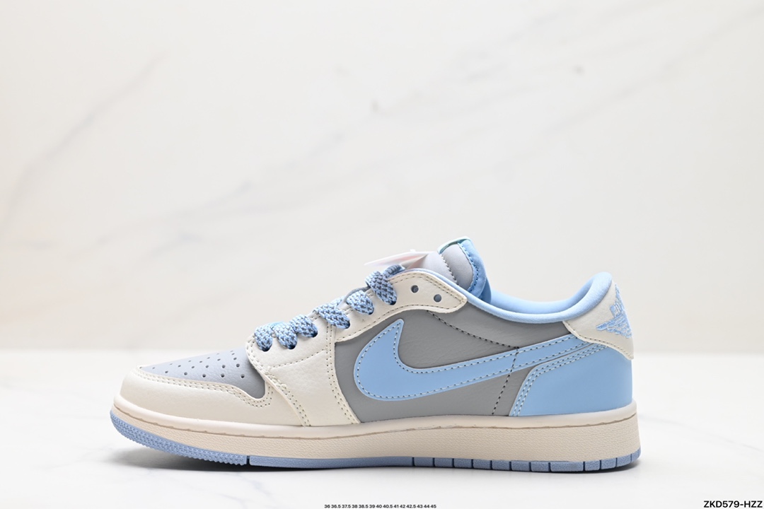 Travis Scott x Fragment Design x Jordan Air Jordan 1 Low OG SP AJ1 乔1 LV联名低帮文化休闲板鞋 BB6588-104