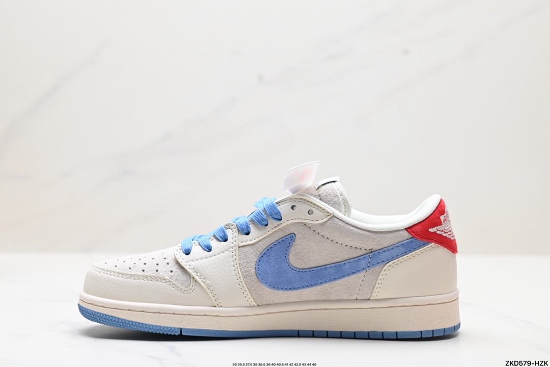 Travis Scott x Fragment Design x Jordan Air Jordan 1 Low OG SP AJ1 乔1 LV联名低帮文化休闲板鞋 XY2688-101