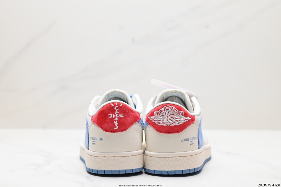 Travis Scott x Fragment Design x Jordan Air Jordan 1 Low OG SP AJ1 乔1 LV联名低帮文化休闲板鞋 XY2688-101