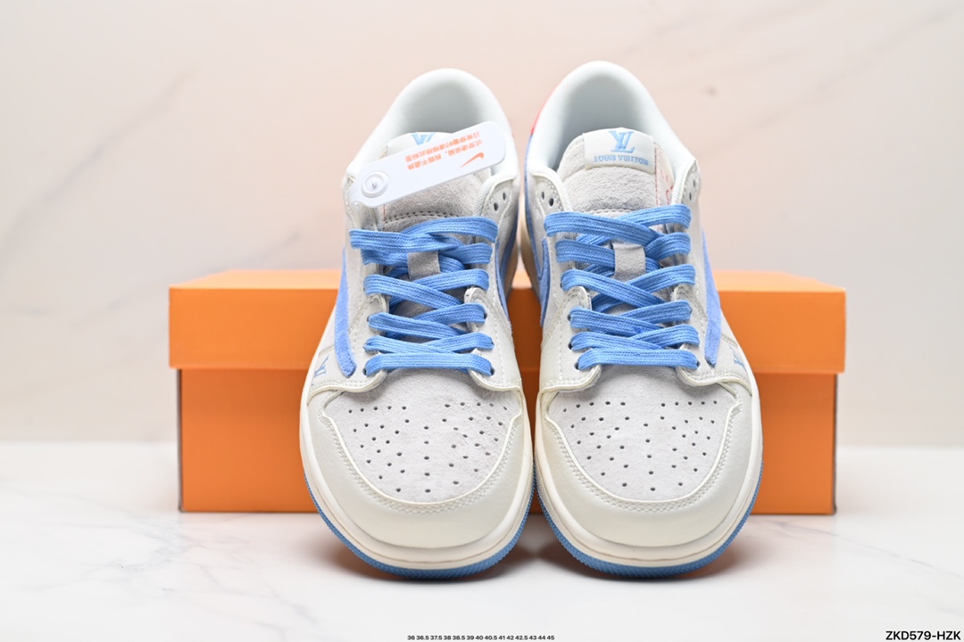 Travis Scott x Fragment Design x Jordan Air Jordan 1 Low OG SP AJ1 乔1 LV联名低帮文化休闲板鞋 XY2688-101