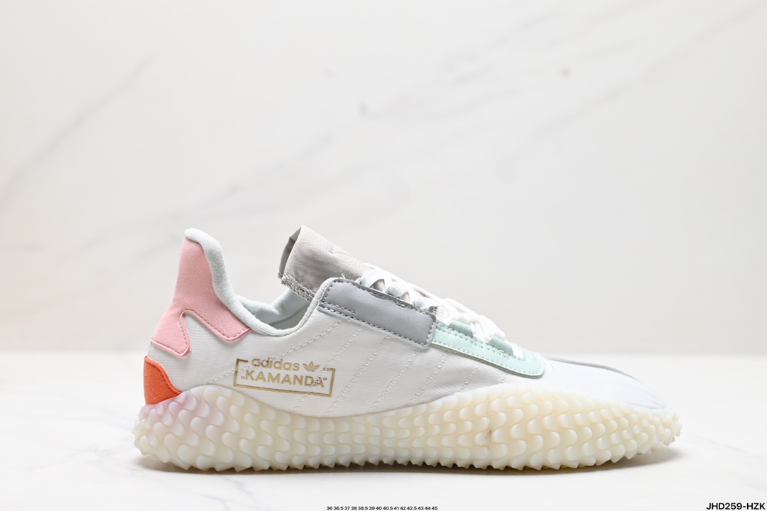 阿迪达斯 Adidas Originals Country x Kamanda卡曼达混合系列章鱼卷底复古锯齿休闲运动训练慢跑鞋 FV3182