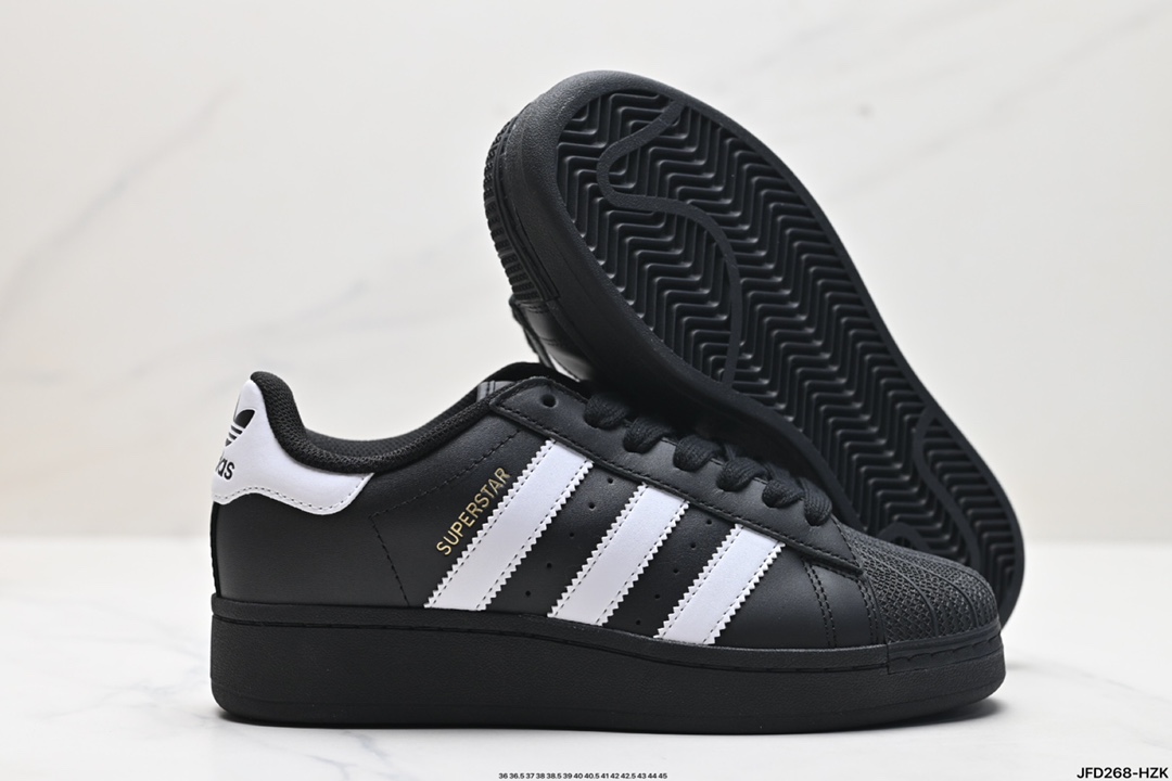 Adidas Originals Superstar XLG 贝壳头系列低帮厚底松糕经典百搭休闲运动板鞋 lF9995