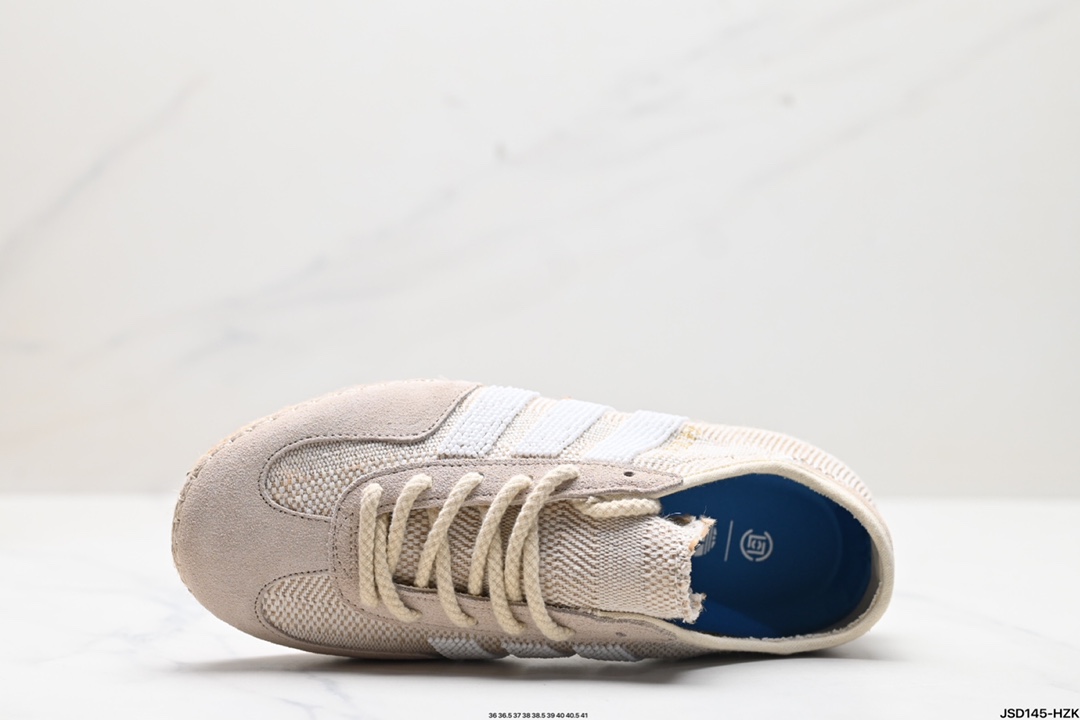 CLOT x Adidas Originals Gazelle Halo Ivory 舒适百搭 防滑耐磨 低帮 板鞋 IH3144