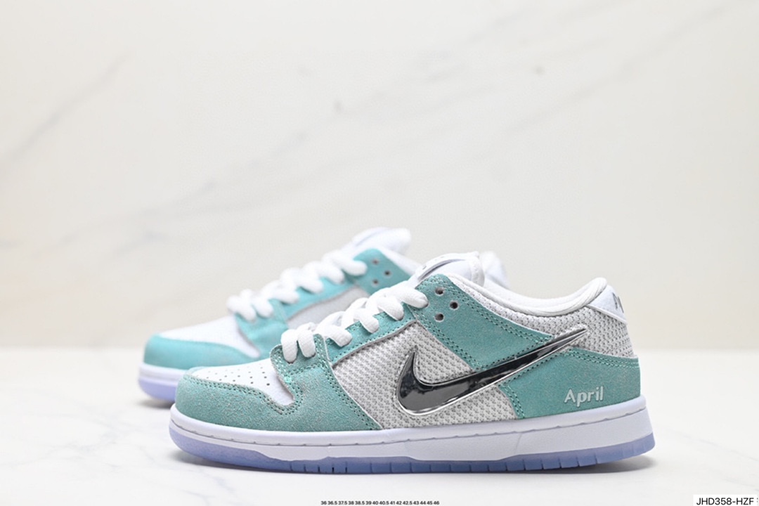 April Skateboards x Nike SB Dunk Low Pro”April”扣篮系列低帮休闲运动滑板板鞋 FD2562-400