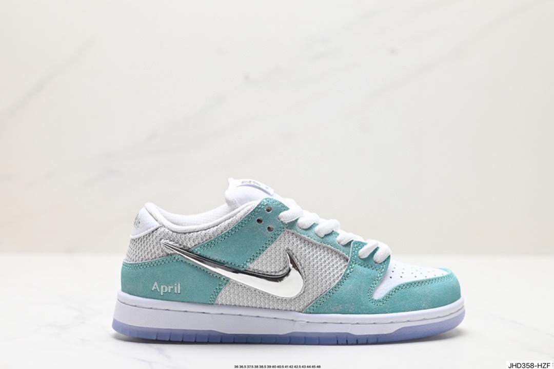 April Skateboards x Nike SB Dunk Low Pro”April”扣篮系列低帮休闲运动滑板板鞋 FD2562-400