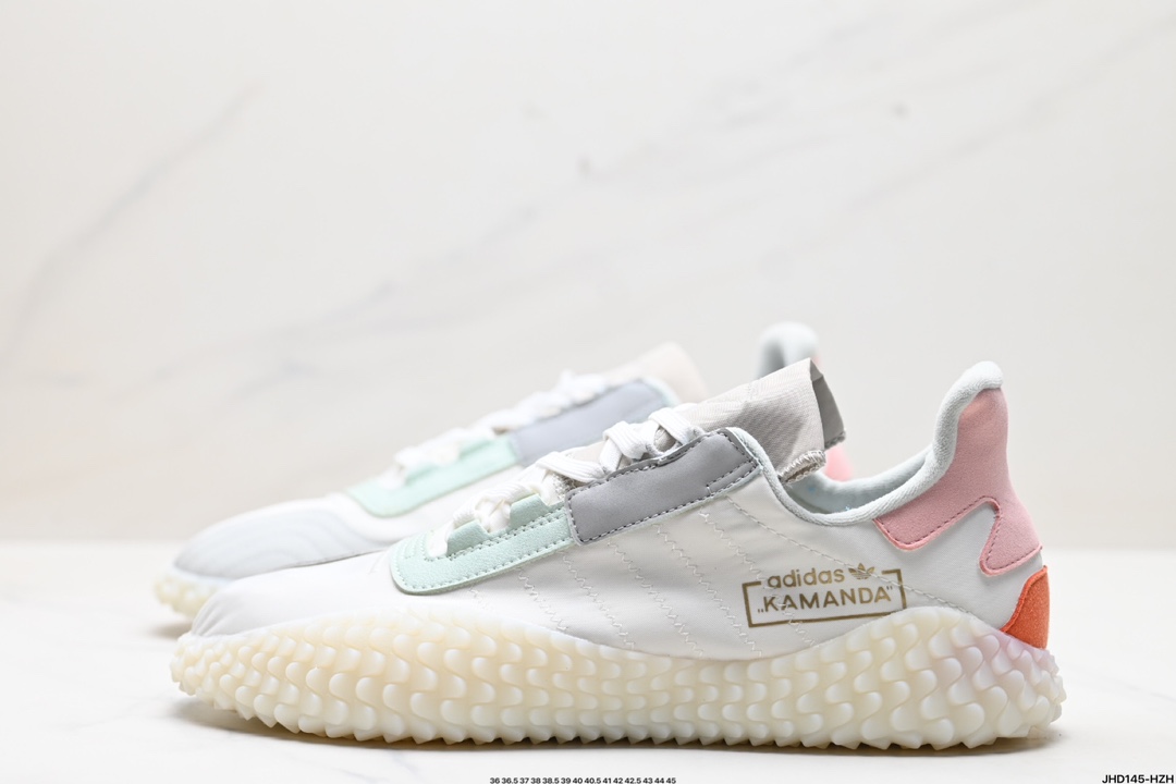 阿迪达斯 Adidas Originals Country x Kamanda卡曼达混合系列章鱼卷底复古锯齿休闲运动训练慢跑鞋 FV3182