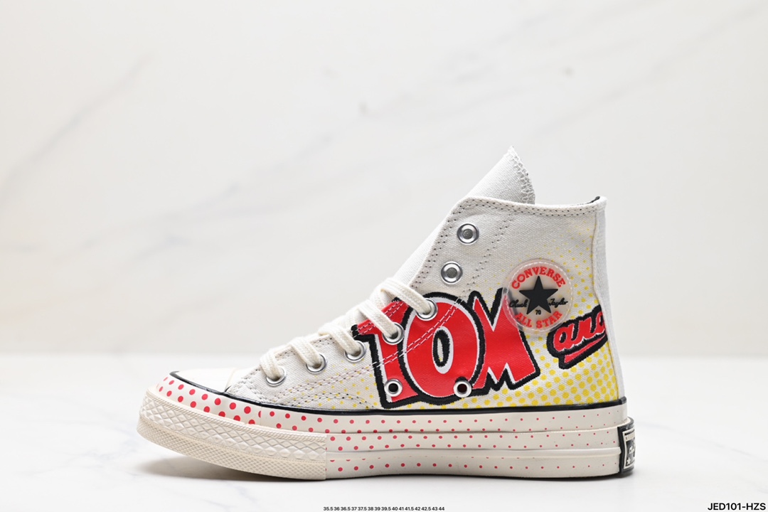 Converse 1970s 匡威Chuck Taylor All Star Tom Jerry 猫和老鼠 防滑耐磨 高帮 帆布鞋 165734C