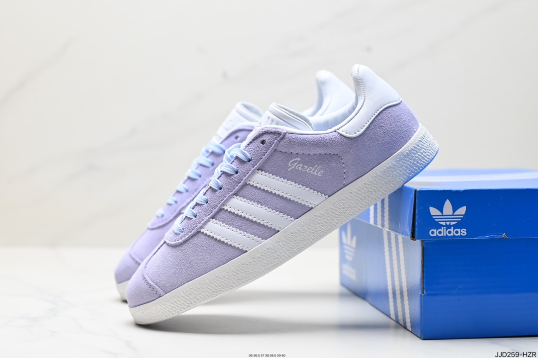 adidas Originals Gazelle W 三叶草休闲防滑耐磨低帮板鞋 IE0444