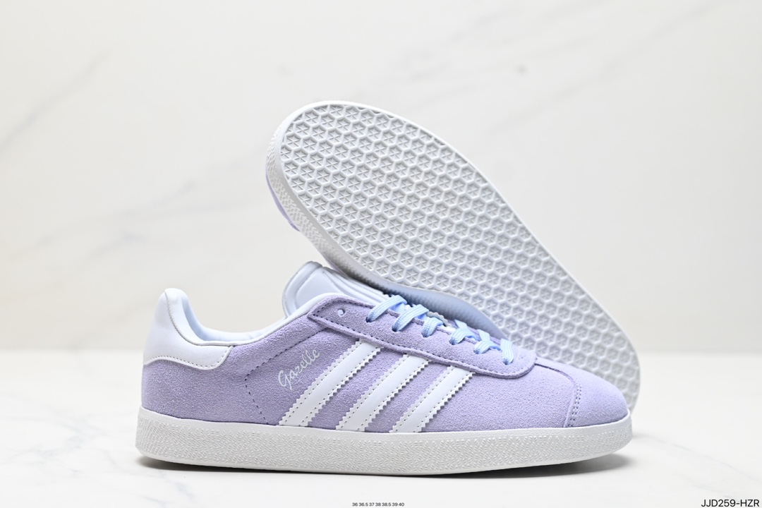 adidas Originals Gazelle W 三叶草休闲防滑耐磨低帮板鞋 IE0444