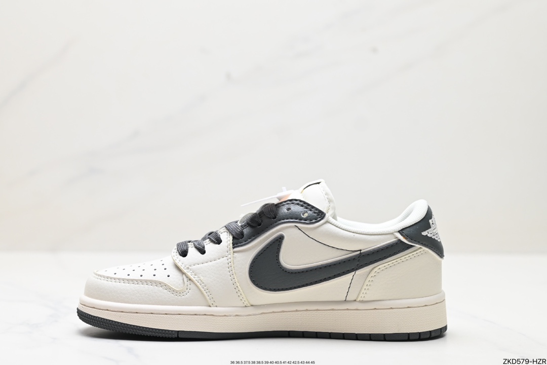 Travis Scott x Fragment Design x Jordan Air Jordan 1 Low OG SP AJ1 乔1 LV联名低帮文化休闲板鞋 DM6688-601