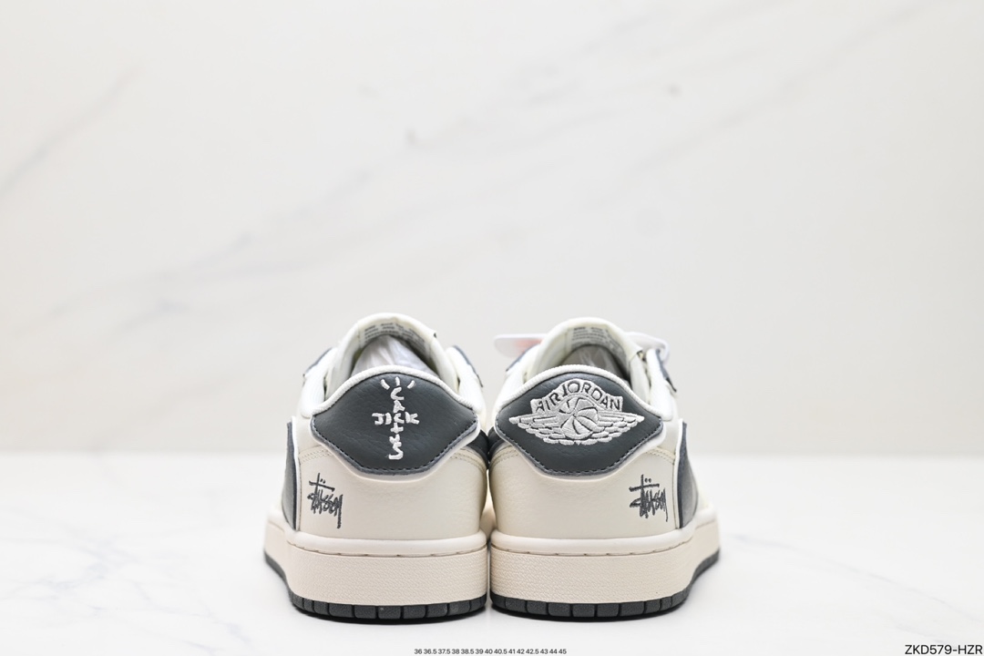 Travis Scott x Fragment Design x Jordan Air Jordan 1 Low OG SP AJ1 乔1 LV联名低帮文化休闲板鞋 DM6688-601