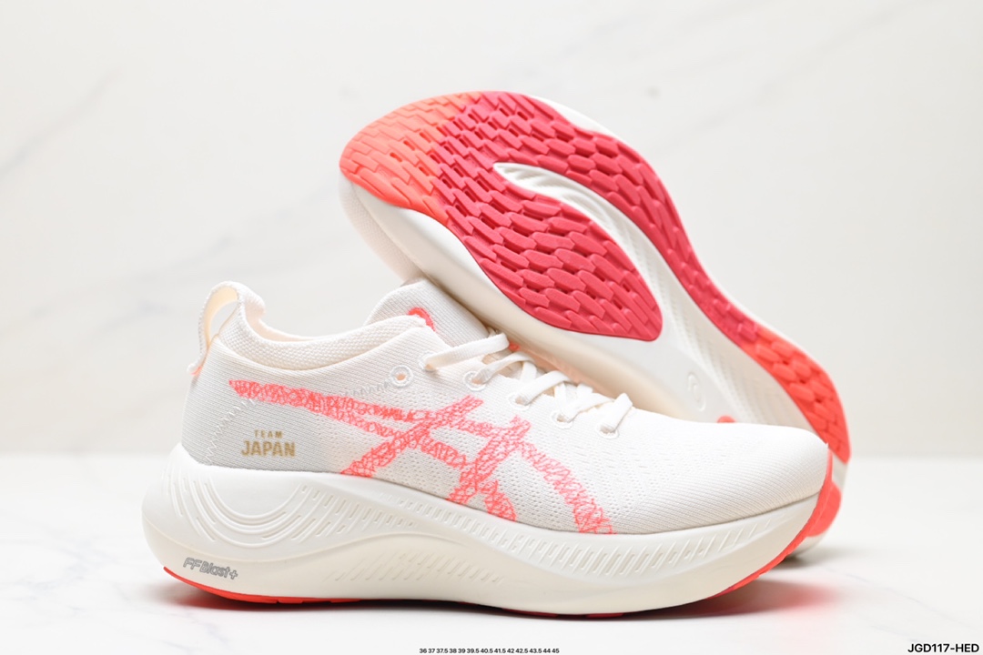 Asics亚瑟士 Nimbus Mirai Paris日本田径队奥运系列 休闲跑步鞋 1013A147-100