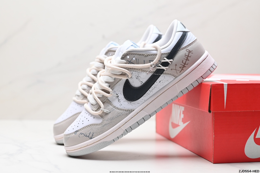 NK Dunk Low Retro “DIY高端定制” 低帮休闲运动板鞋 DV0831-101