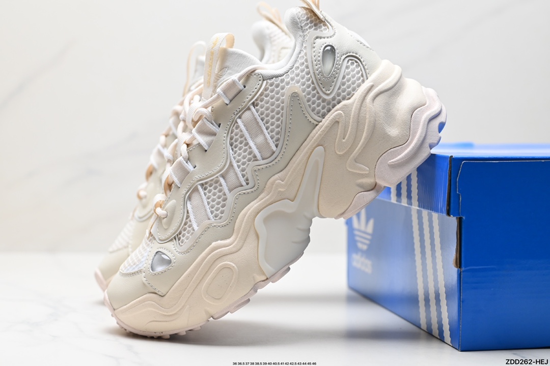 Adidas originals Ozthemis 厚底百搭 减震防滑耐磨 低帮 老爹鞋 IG1505