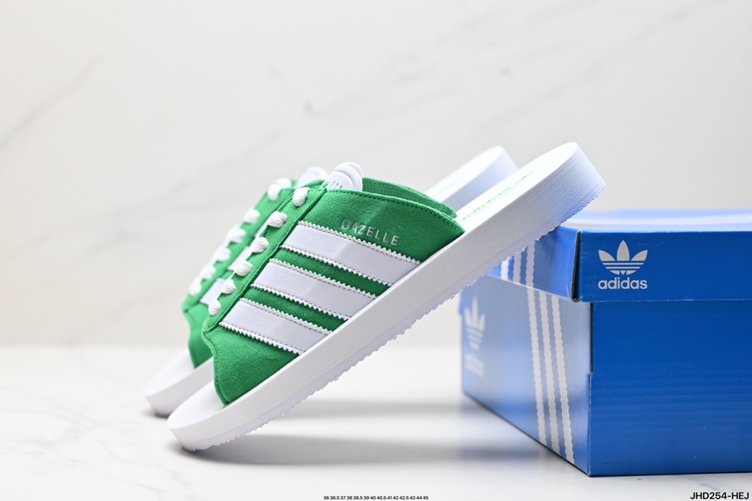 阿迪达斯ADIDAS GAZELLE BEACH休闲沙滩拖鞋女夏季新款adidas阿迪达斯官方三叶草 JQ7426