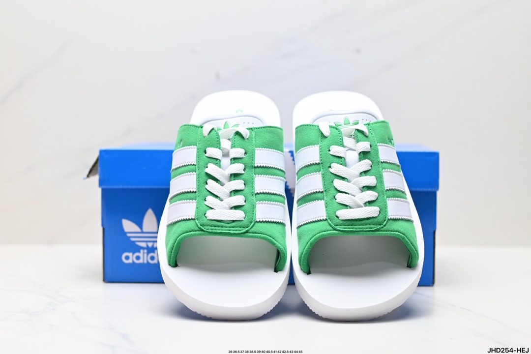 阿迪达斯ADIDAS GAZELLE BEACH休闲沙滩拖鞋女夏季新款adidas阿迪达斯官方三叶草 JQ7426