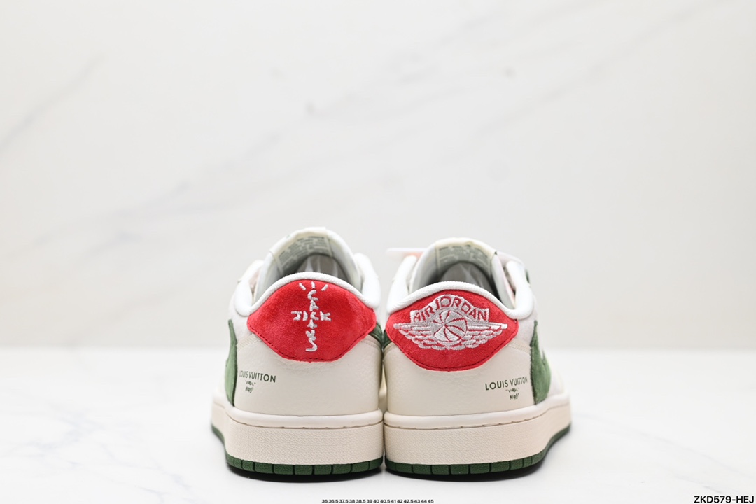 Travis Scott x Fragment Design x Jordan Air Jordan 1 Low OG SP AJ1 乔1 LV联名低帮文化休闲板鞋 XY2688-102