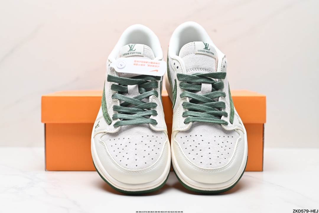 Travis Scott x Fragment Design x Jordan Air Jordan 1 Low OG SP AJ1 乔1 LV联名低帮文化休闲板鞋 XY2688-102