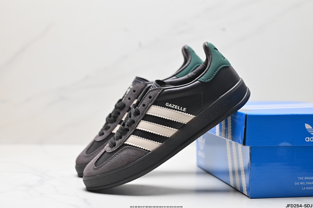 adidas Originals Gazelle INdoor 三叶草休闲防滑耐磨低帮板鞋 IH0374