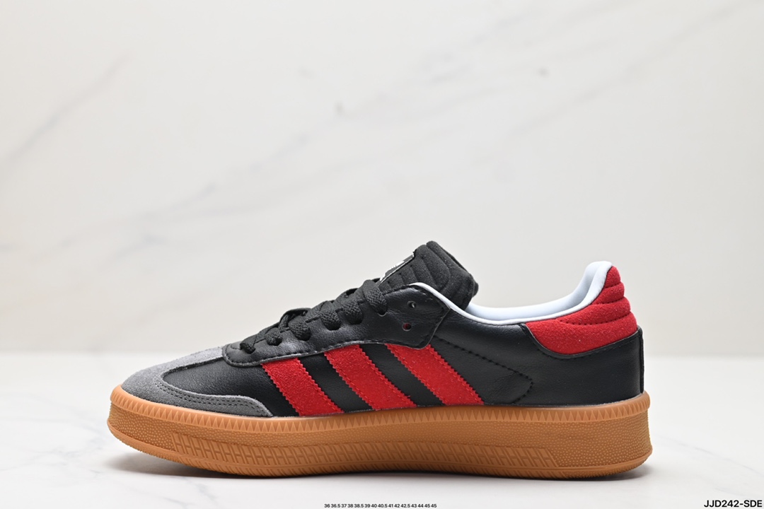 阿迪达斯三叶草Adidas Originals Samba XLG 桑巴舞系列绅士德训足球风百搭低帮休闲运动板鞋 IE9178