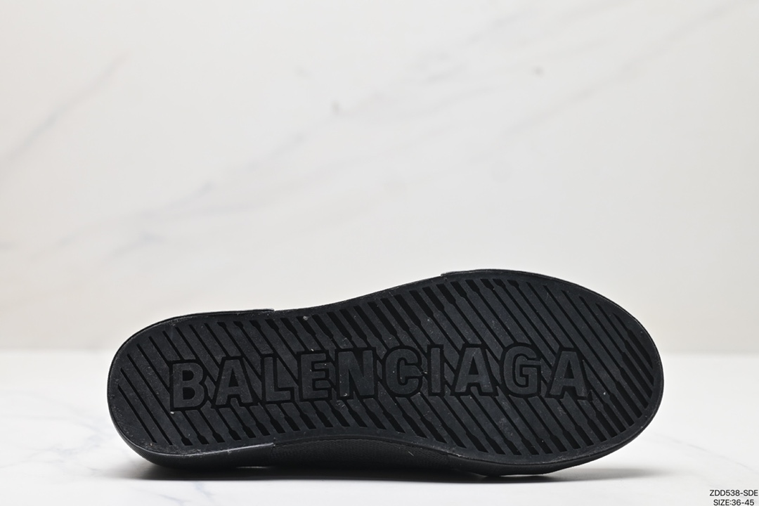 Balenciaga巴黎世家 Paris Mid低帮系带 时尚板鞋 做旧版 原版原装大盒 还原官方配置 688754 W3RC1 1090