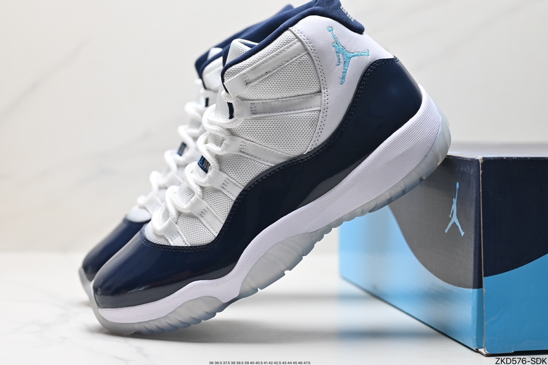 耐克Nike Air Jordan 11 Retro High”Concord“AJ11代迈克尔·乔丹低帮运动文化篮球鞋“康扣 528895-003