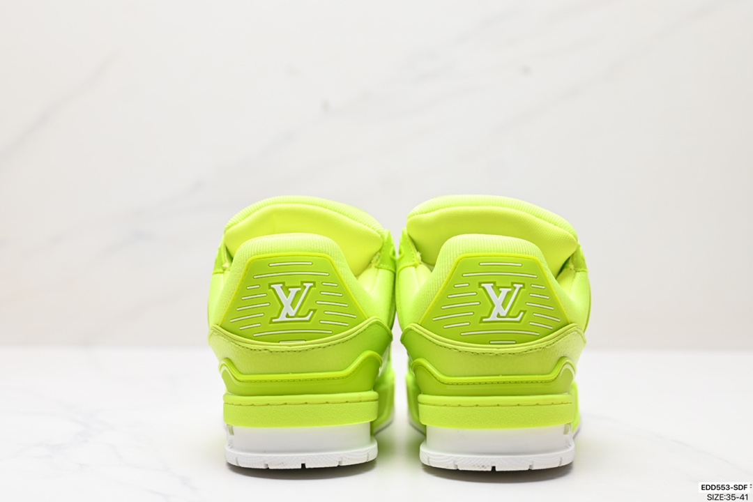 LV路易威登Louis Vuitton Trainer Maxi Low Sneaker 面包版马克西系列低帮篮球板鞋