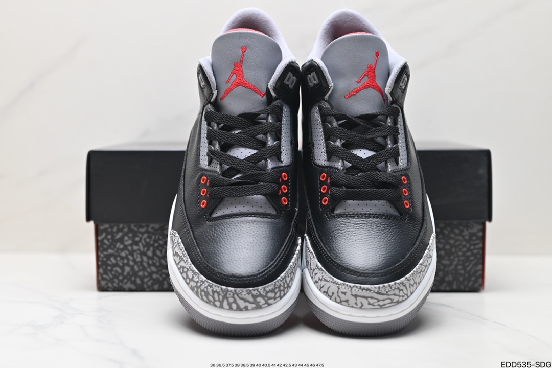 Nike Air Jordan 3 Retro皮革 潮流 防滑耐磨包裏性 中帮 复古篮球鞋 DN3707-010