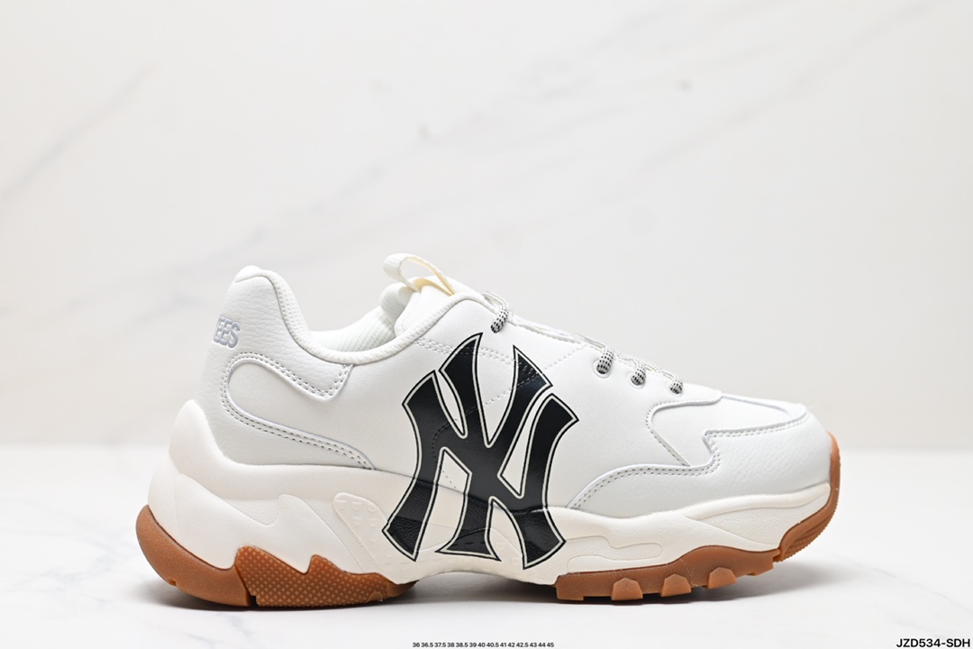 MLB Scarpe Sneaker Nero Bianco Stampa Top bassi