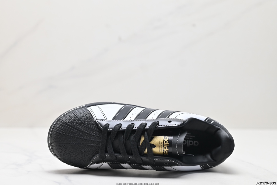 Adidas Originals Superstar XLG 贝壳头系列低帮厚底松糕经典百搭休闲运动板鞋 IE8409