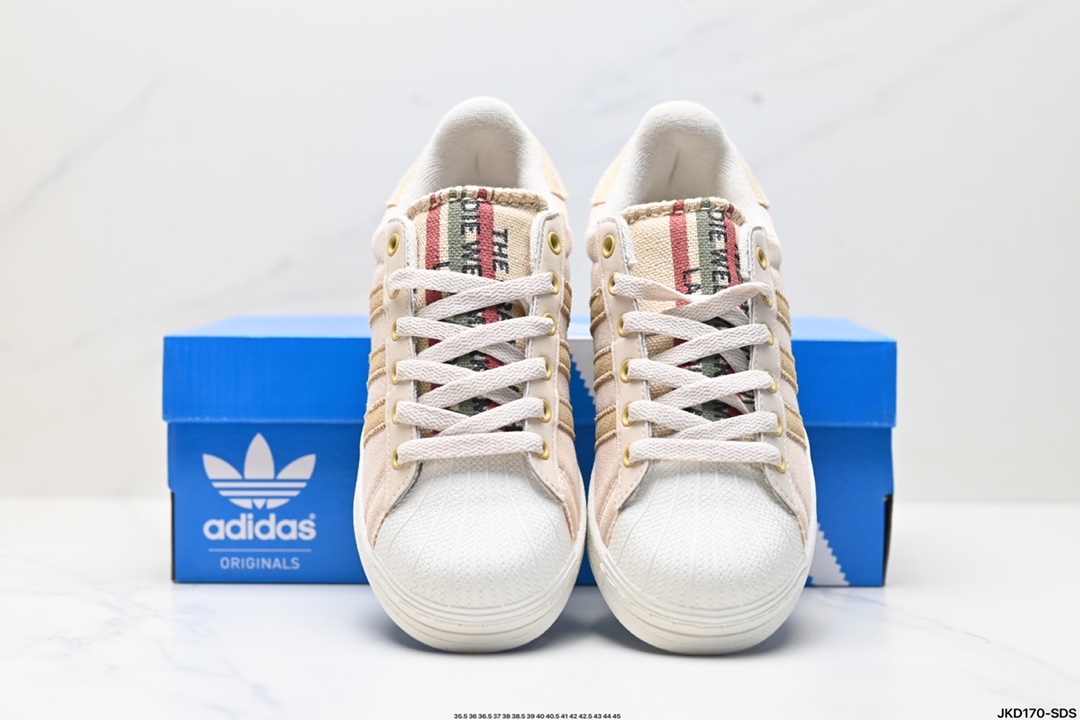 阿迪达斯Adidas三叶草 Originals Superstar 贝壳头系列低帮经典百搭休闲运动板鞋 IE2940