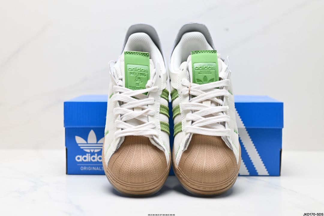 阿迪达斯Adidas三叶草 Originals Superstar 贝壳头系列低帮经典百搭休闲运动板鞋 H06342