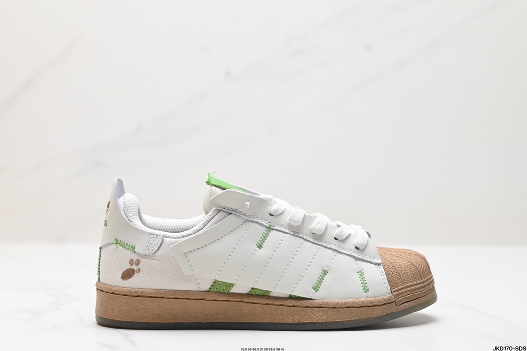 阿迪达斯Adidas三叶草 Originals Superstar 贝壳头系列低帮经典百搭休闲运动板鞋 H06342