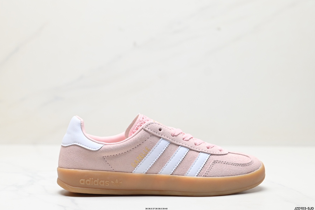 adidas Originals Gazelle INdoor 三叶草休闲防滑耐磨低帮板鞋 IH5484