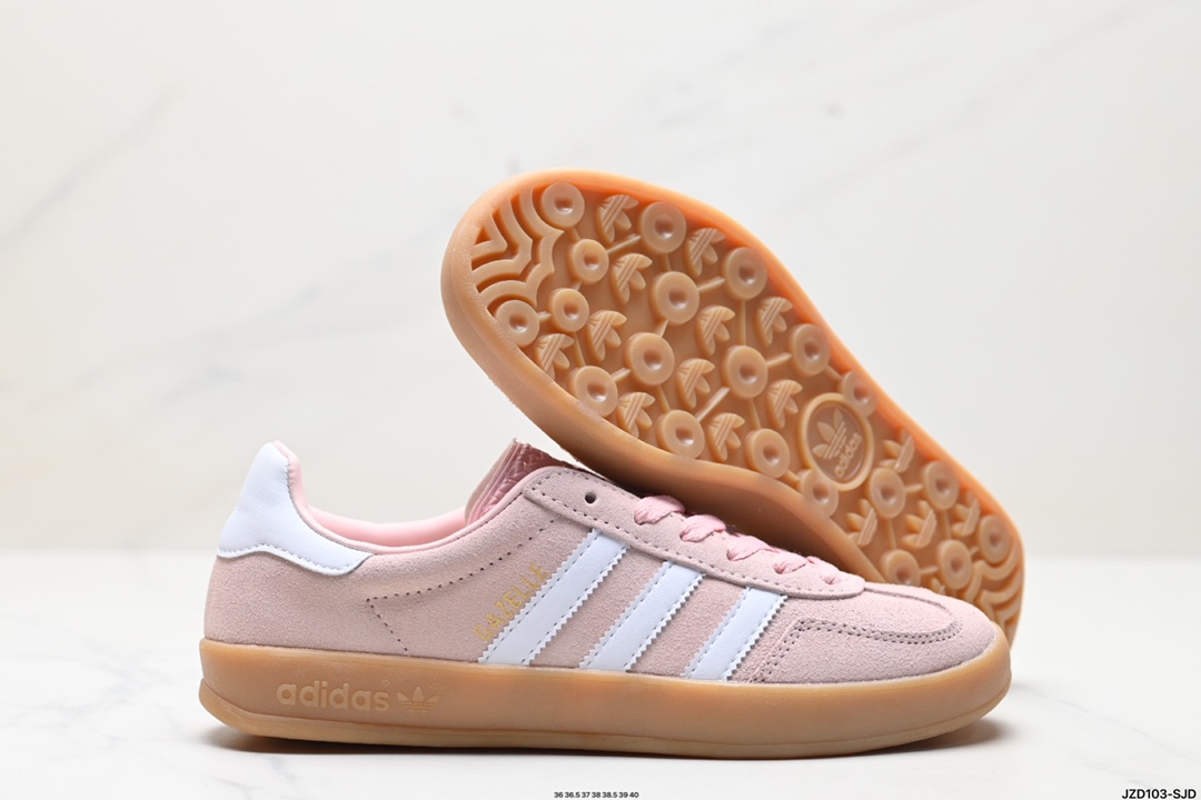 adidas Originals Gazelle INdoor 三叶草休闲防滑耐磨低帮板鞋 IH5484