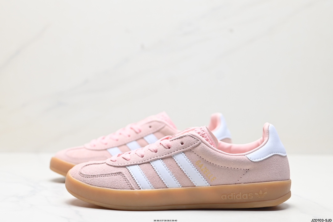 adidas Originals Gazelle INdoor 三叶草休闲防滑耐磨低帮板鞋 IH5484