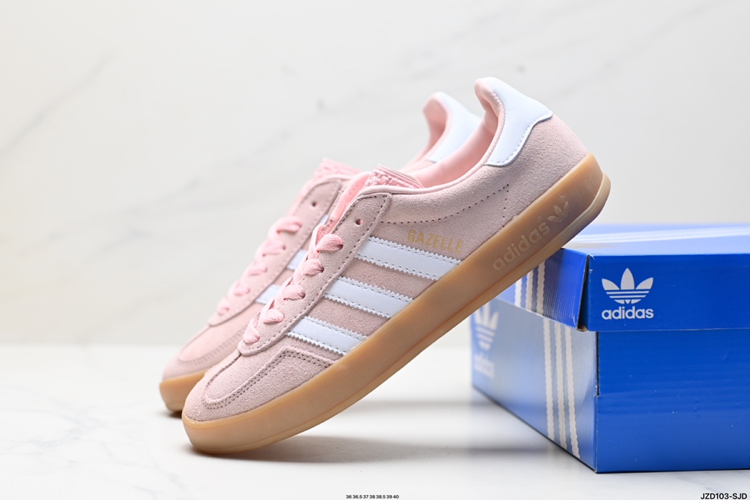 adidas Originals Gazelle INdoor 三叶草休闲防滑耐磨低帮板鞋 IH5484