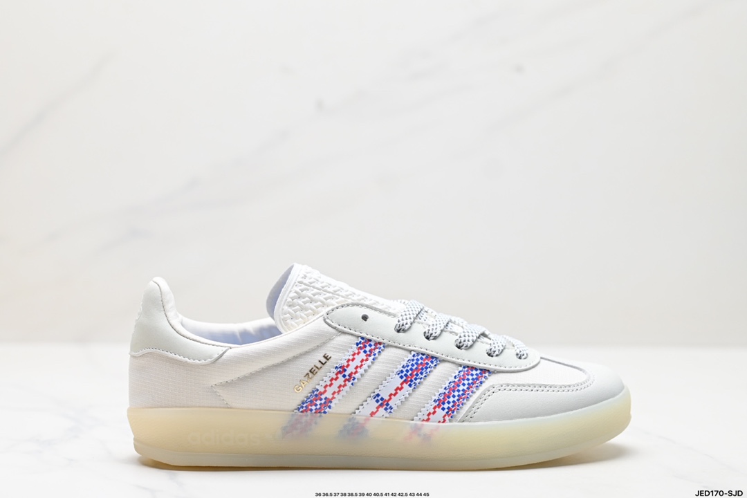 adidas Originals Gazelle INdoor 三叶草休闲防滑耐磨低帮板鞋 IH7609