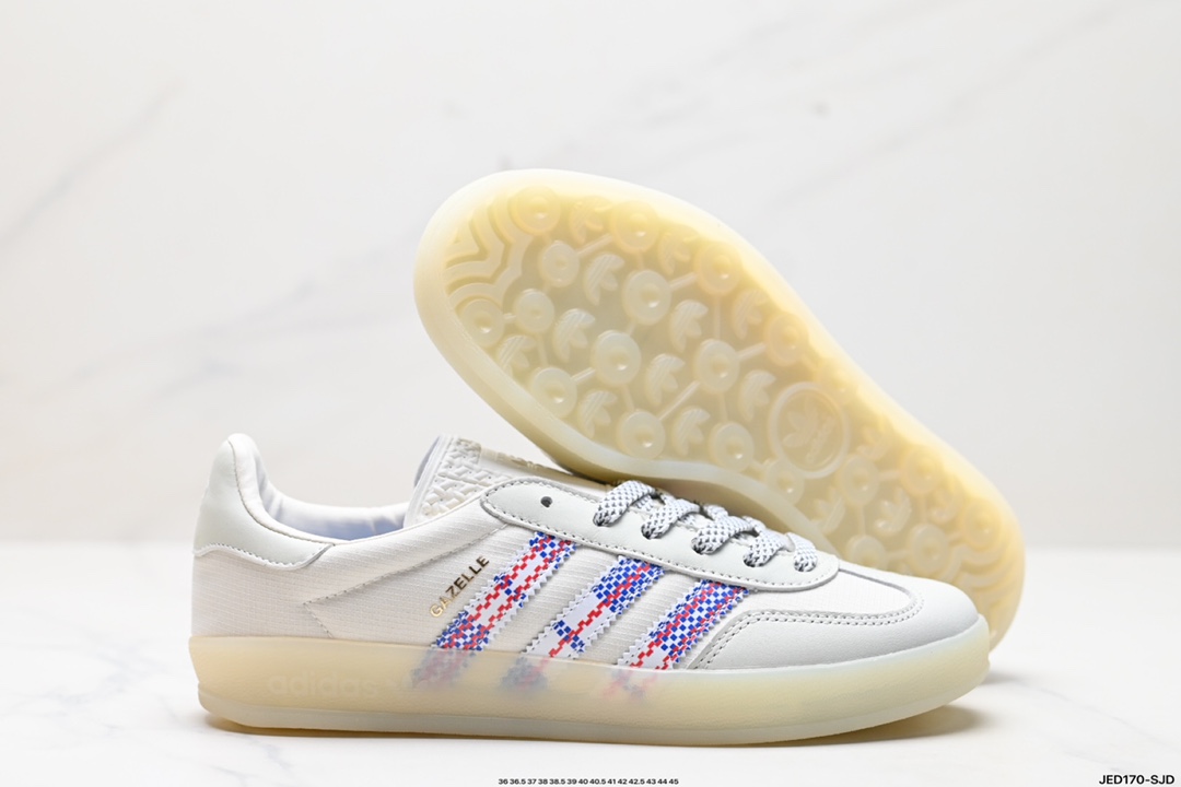 adidas Originals Gazelle INdoor 三叶草休闲防滑耐磨低帮板鞋 IH7609