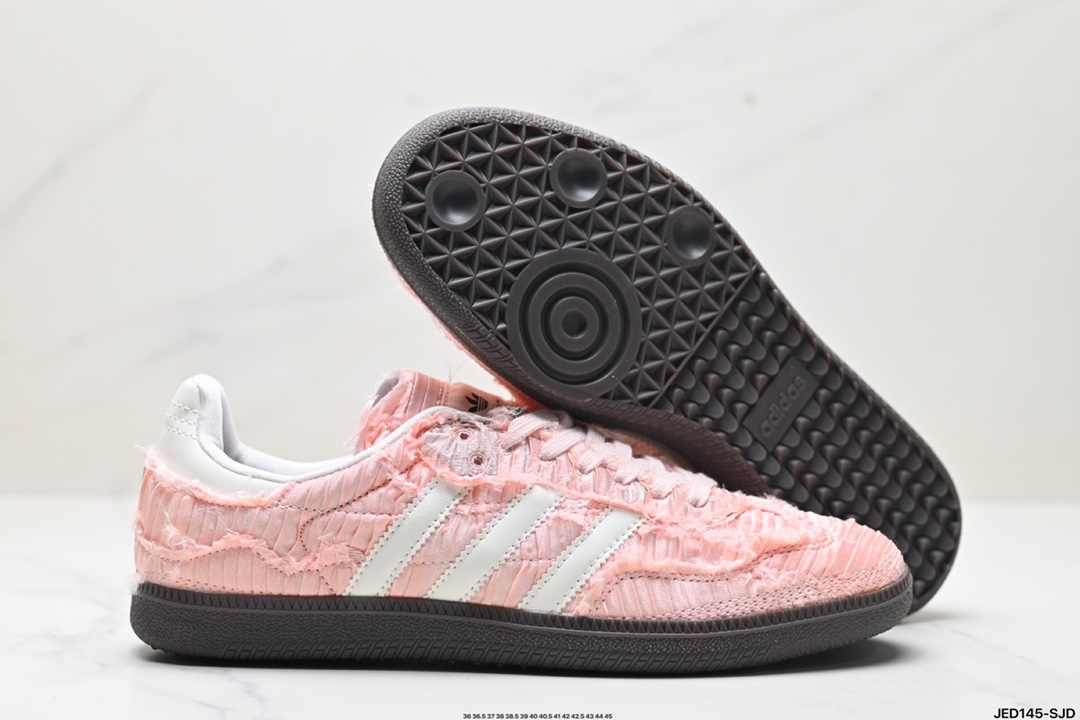 阿迪达斯三叶草Adidas Originals Samba OG 桑巴舞系列绅士德训足球风百搭低帮休闲运动板鞋 JQ4747