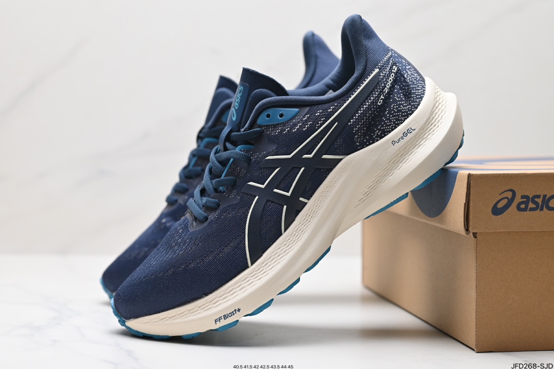 亚瑟士 ASICS GT-2000 12缓震保护跑鞋透气轻便运动鞋复古老爹鞋 时尚男鞋 1012B506-402