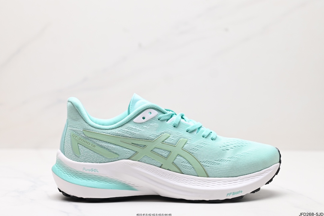 亚瑟士 ASICS GT-2000 12缓震保护跑鞋透气轻便运动鞋复古老爹鞋 时尚男鞋 1012B506-402