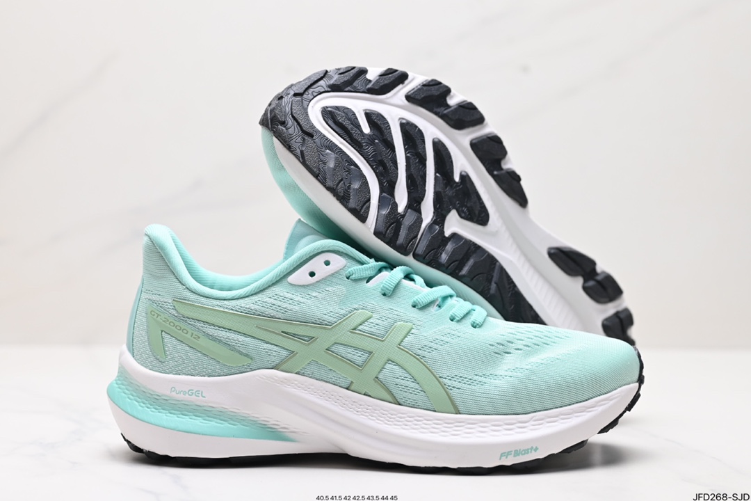 亚瑟士 ASICS GT-2000 12缓震保护跑鞋透气轻便运动鞋复古老爹鞋 时尚男鞋 1012B506-402