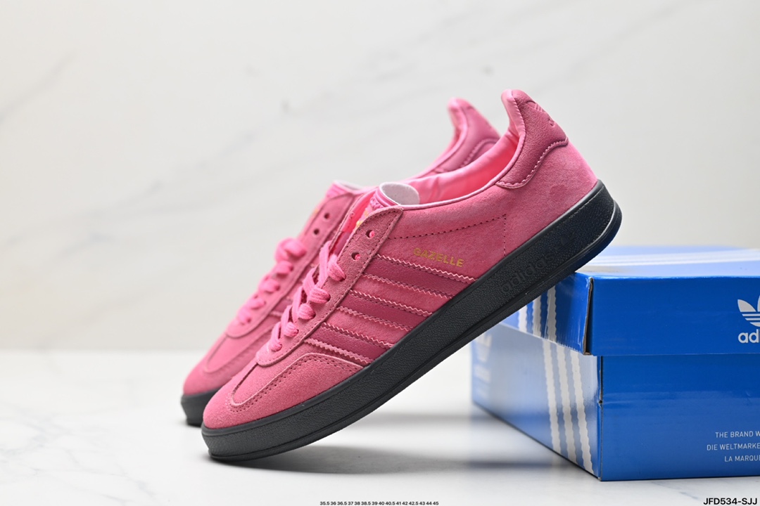 adidas Originals Gazelle INdoor 三叶草休闲防滑耐磨低帮板鞋 JI2585